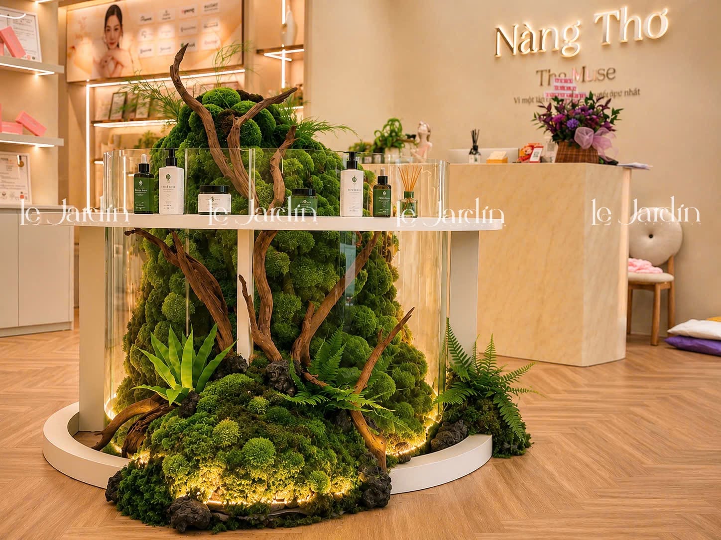 Rêu Bảo Tồn Trang Trí Nội Thất – Dự Án Nàng Thơ | Le Jardin